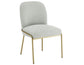 Conrad Upholstered Side Chair with Gold Leg