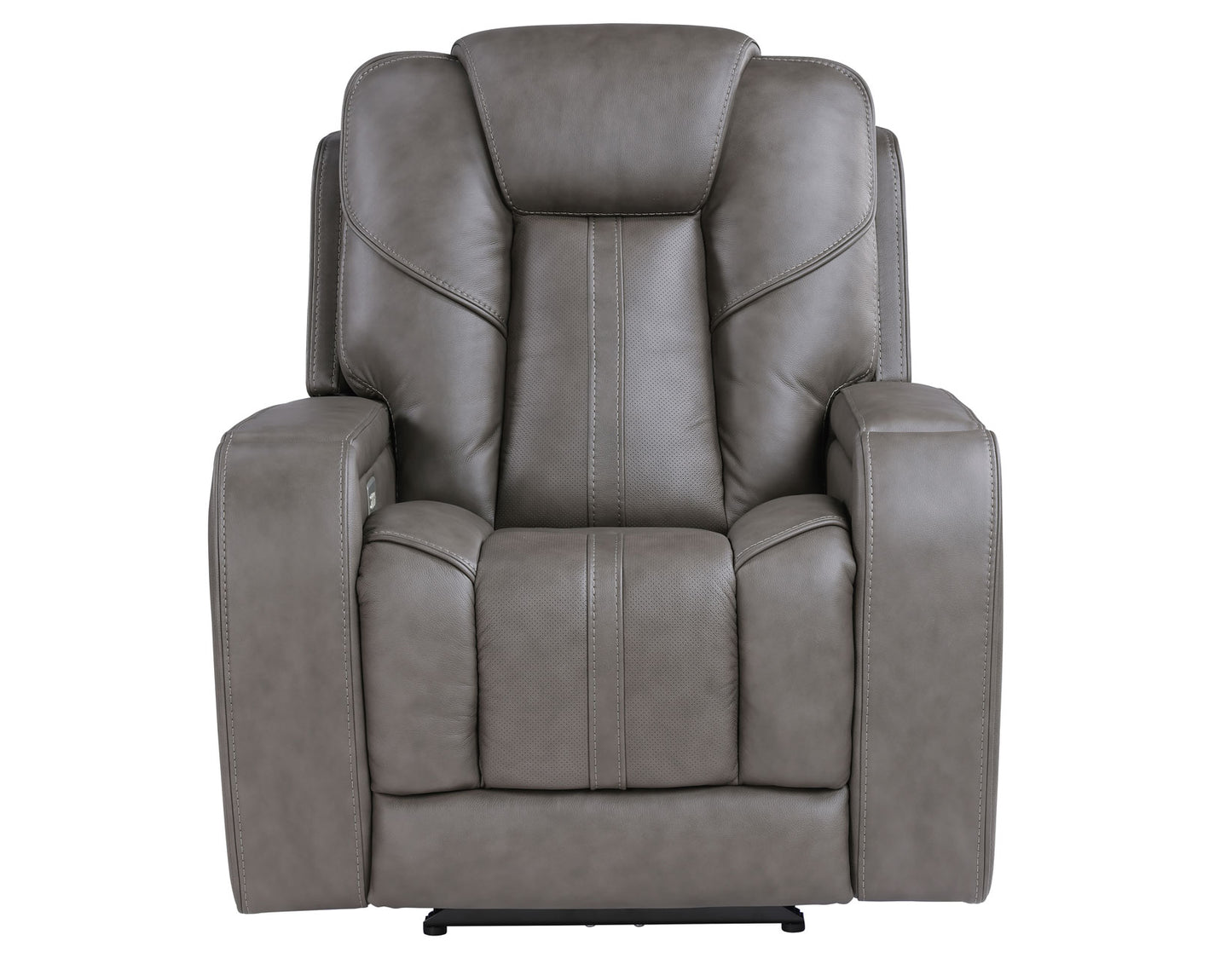 Daniel Triple Power Home Theater Leather Recliner with Built-in Speakers