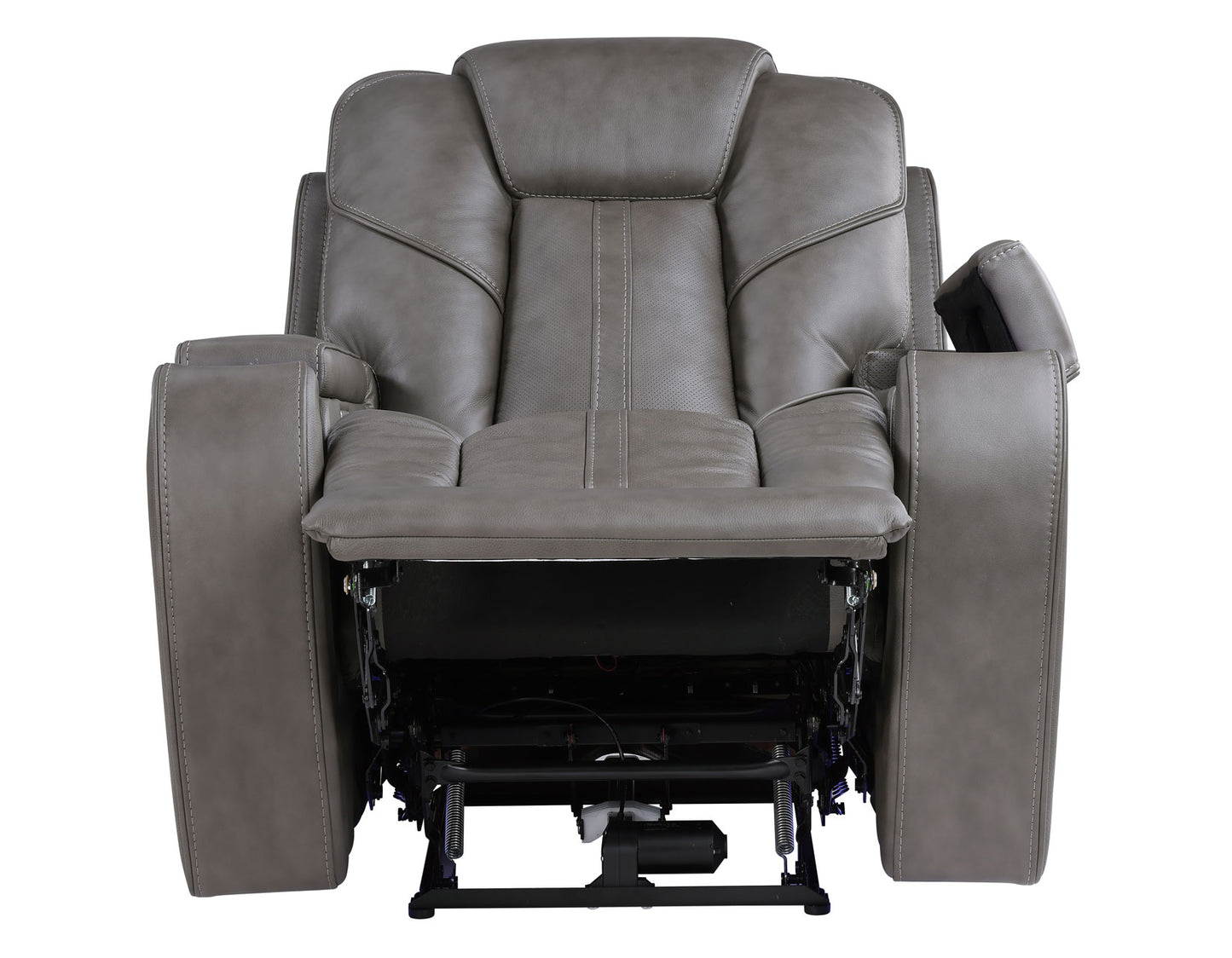 Daniel Triple Power Home Theater Leather Recliner with Built-in Speakers