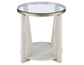 Wanda 3-Piece Glass Top Table Set with Castered Coffee Table