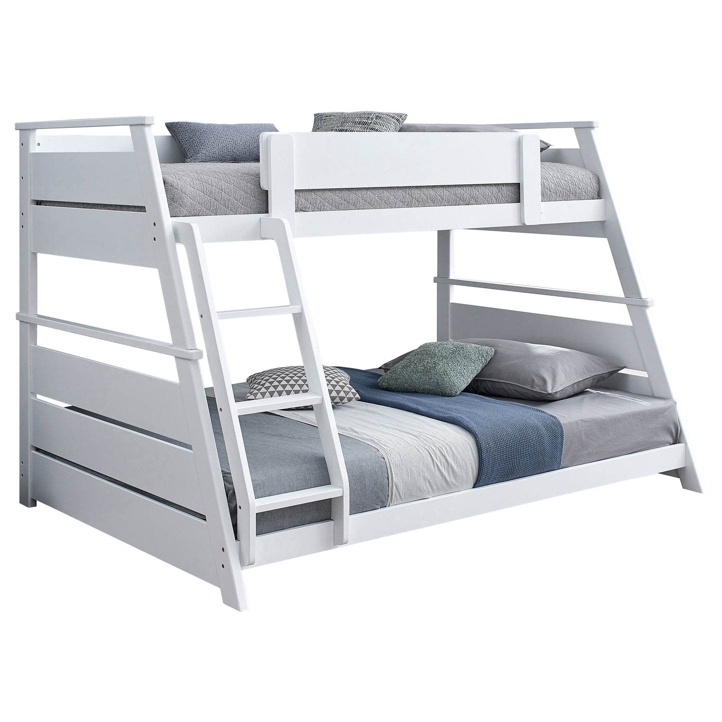 Holden Wood Veneer Twin Over Full Bunk Bed White