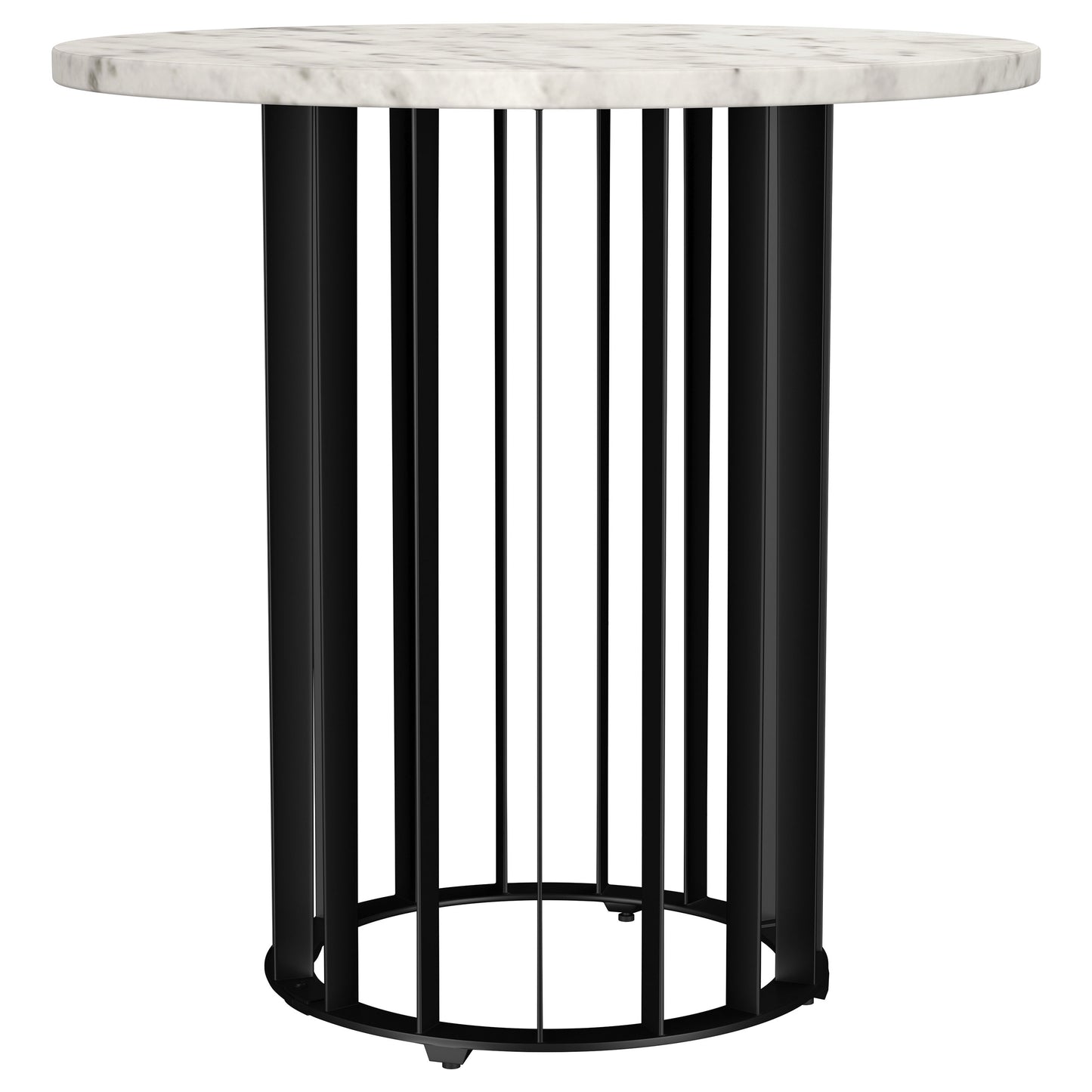 Haven 3-piece Round Marble Coffee and End Table Set Black