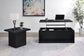 Knapp Lift Top Cocktail Coffee Table with Dual Drawers Black