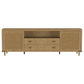 Arini Rattan Cane 2-door TV Stand Media Console Sand Wash