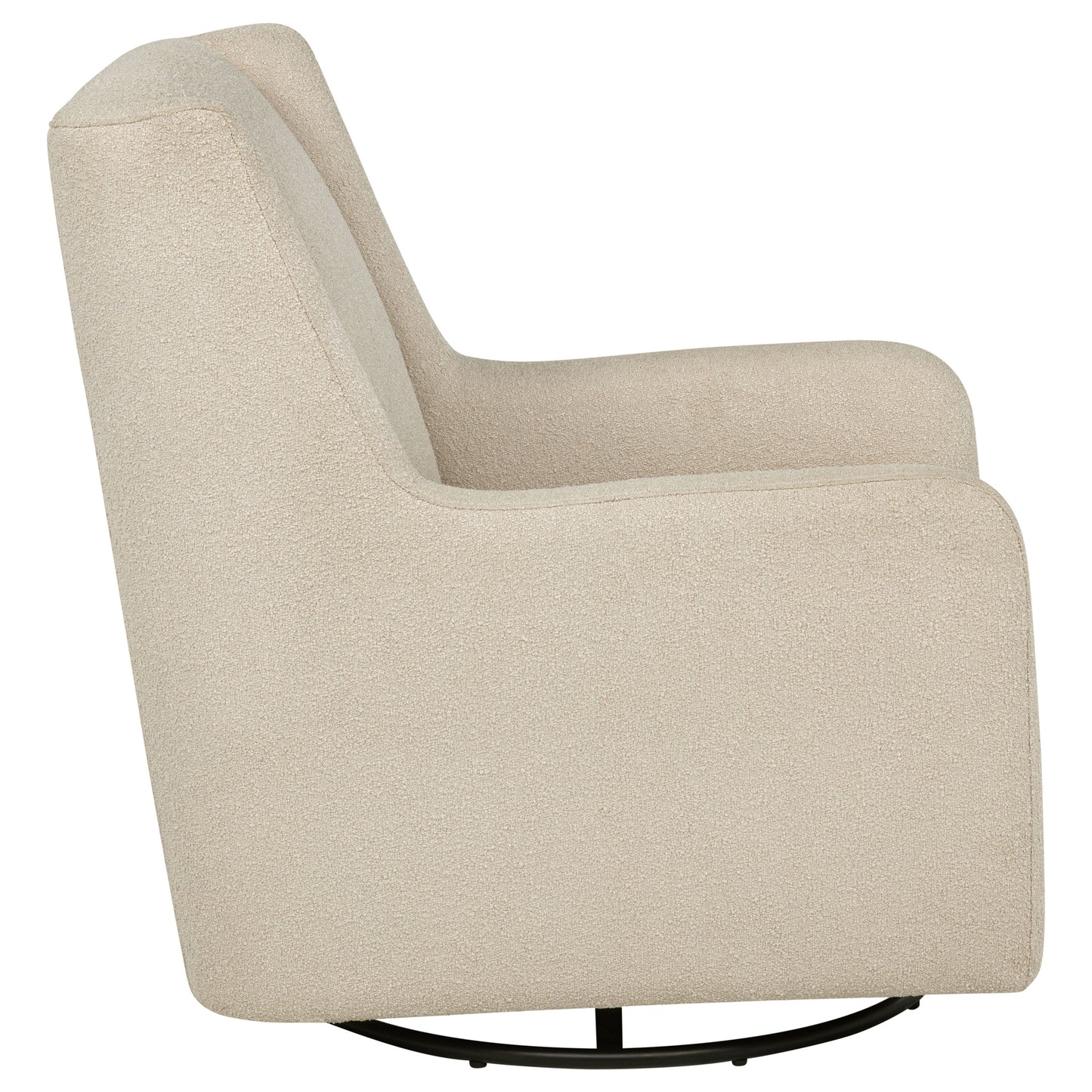 Serra Boucle Upholstered Swivel Glider Recliner Sandy Beige