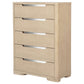 Ladera 5-drawer Bedroom Chest of Drawers Light Elm