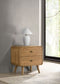 Robyn 2-drawer Nightstand Bedside Table Light Ash