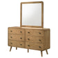 Robyn 6-drawer Bedroom Dresser Light Ash