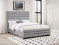 Patricia 58-inch Boucle Upholstered California King Bed Grey