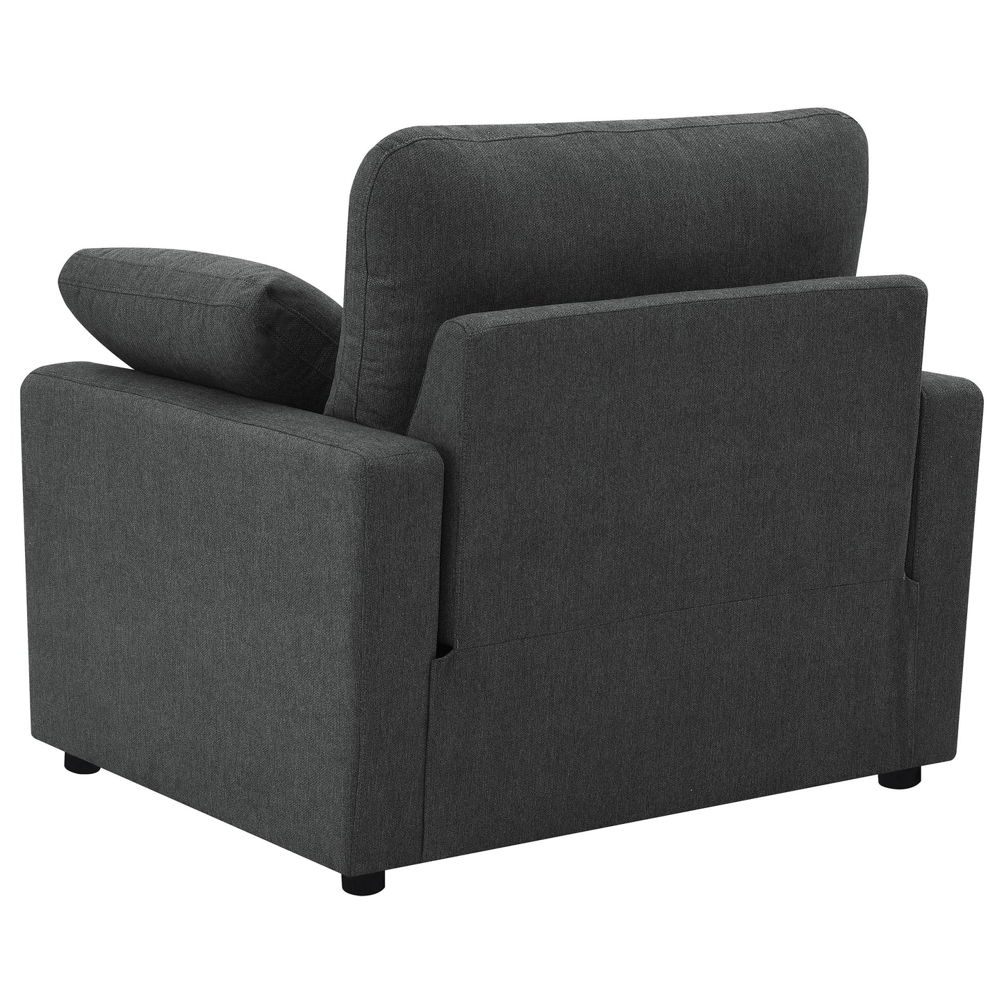 Collins Upholstered Power Recliner Chair Dark Grey