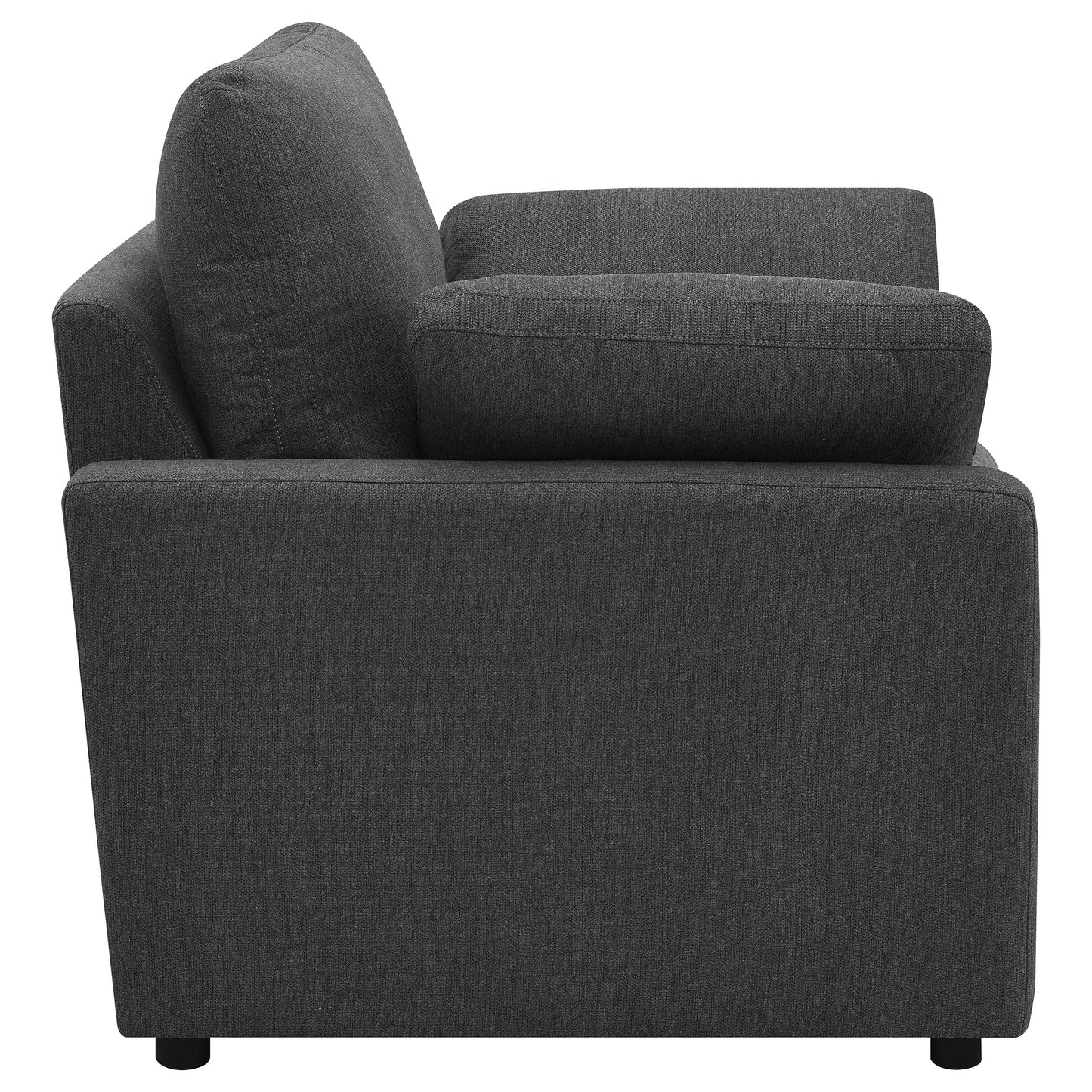 Collins Upholstered Power Recliner Chair Dark Grey