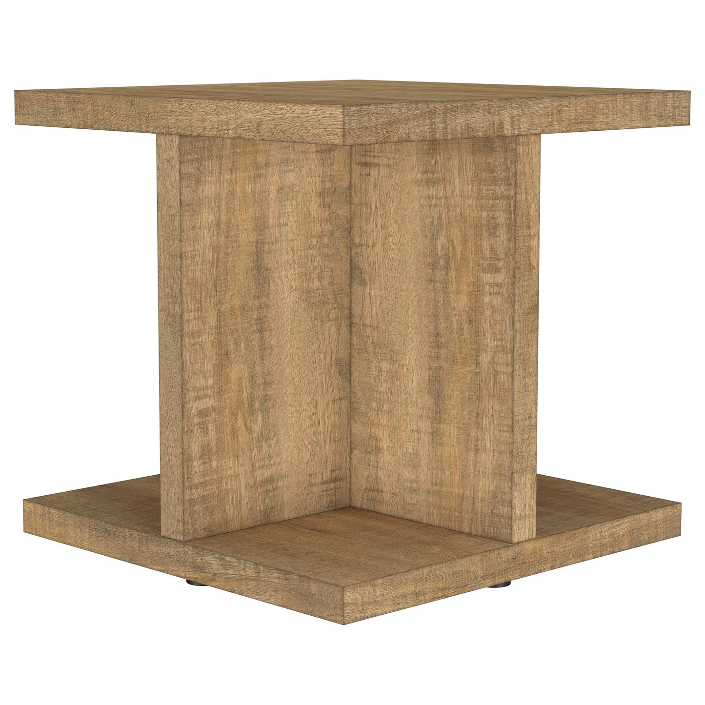 Cortona Square Engineered Wood End Side Table Mango