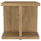 Cortona Square Engineered Wood End Side Table Mango