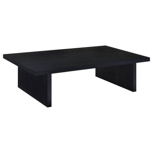 Max Rectangular Engineered Laminate Coffee Table Black