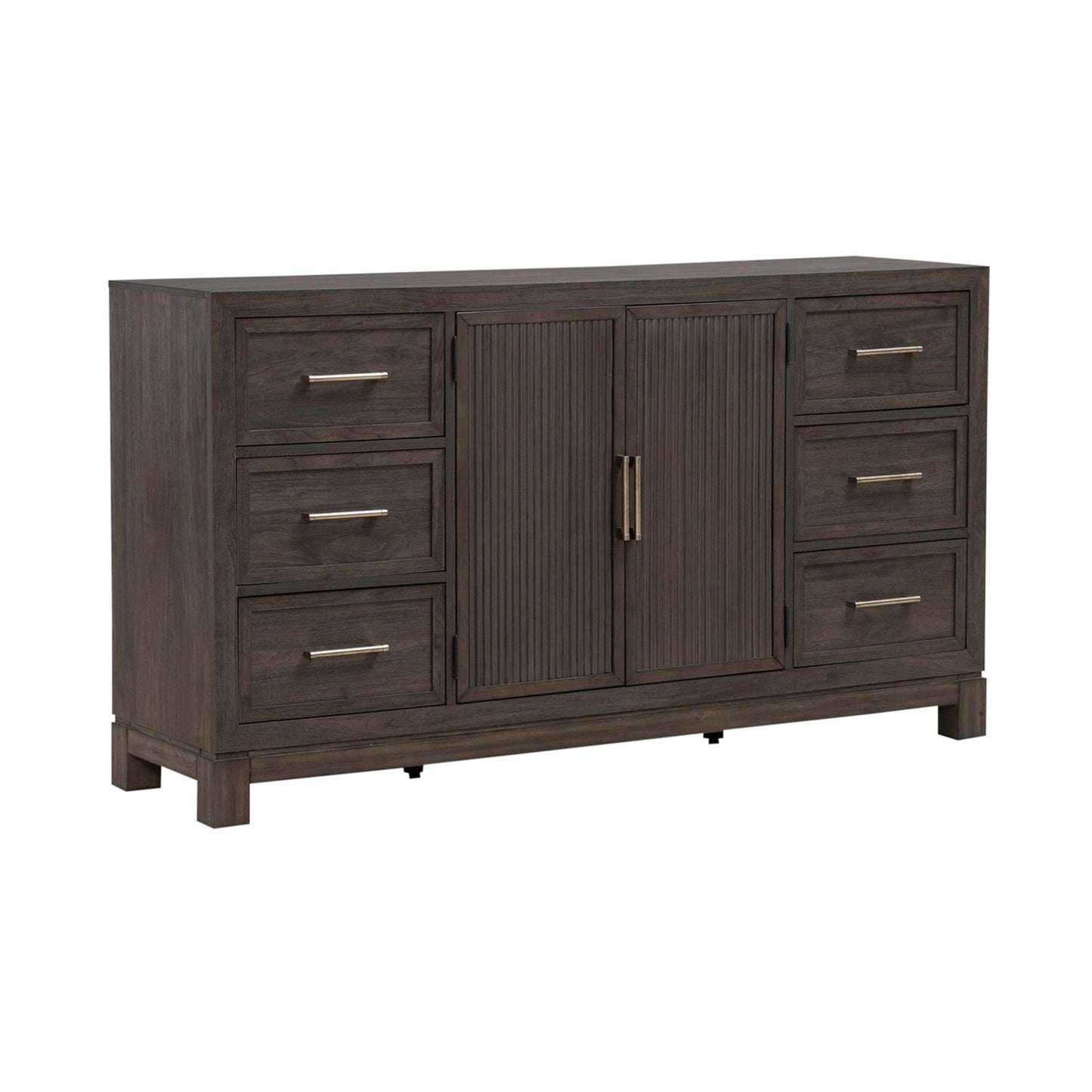 Modern Edge - 2 Door 6 Drawer Dresser