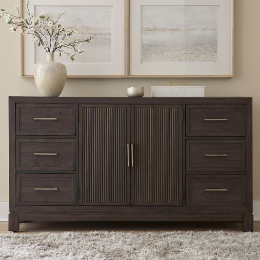 Modern Edge - 2 Door 6 Drawer Dresser