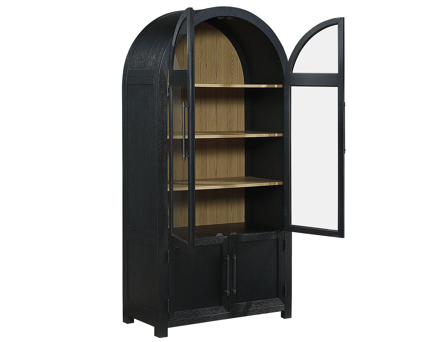 Magnolia Curio, Black with Weathered Sand Interior