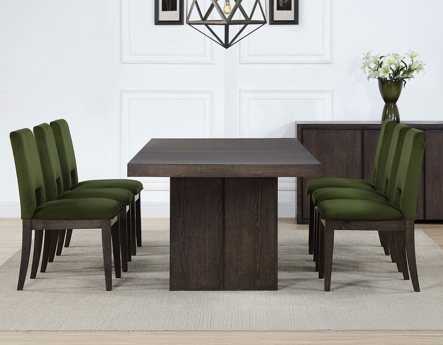 Evan 78-96 inch Dining Table with 18" Leaf