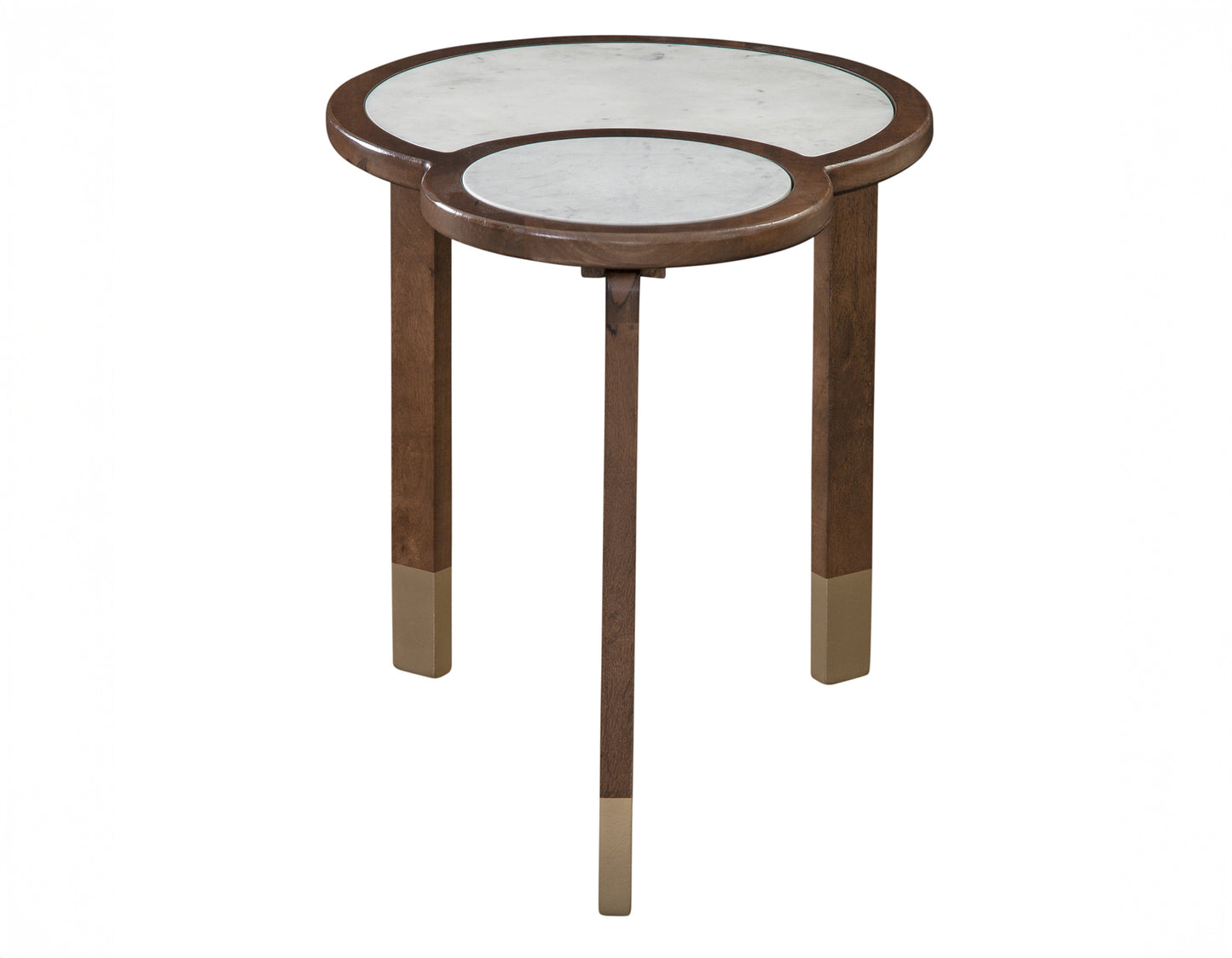 Oormi Banswara White Marble Inlay End Table