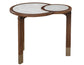 Oormi Banswara White Marble Inlay End Table