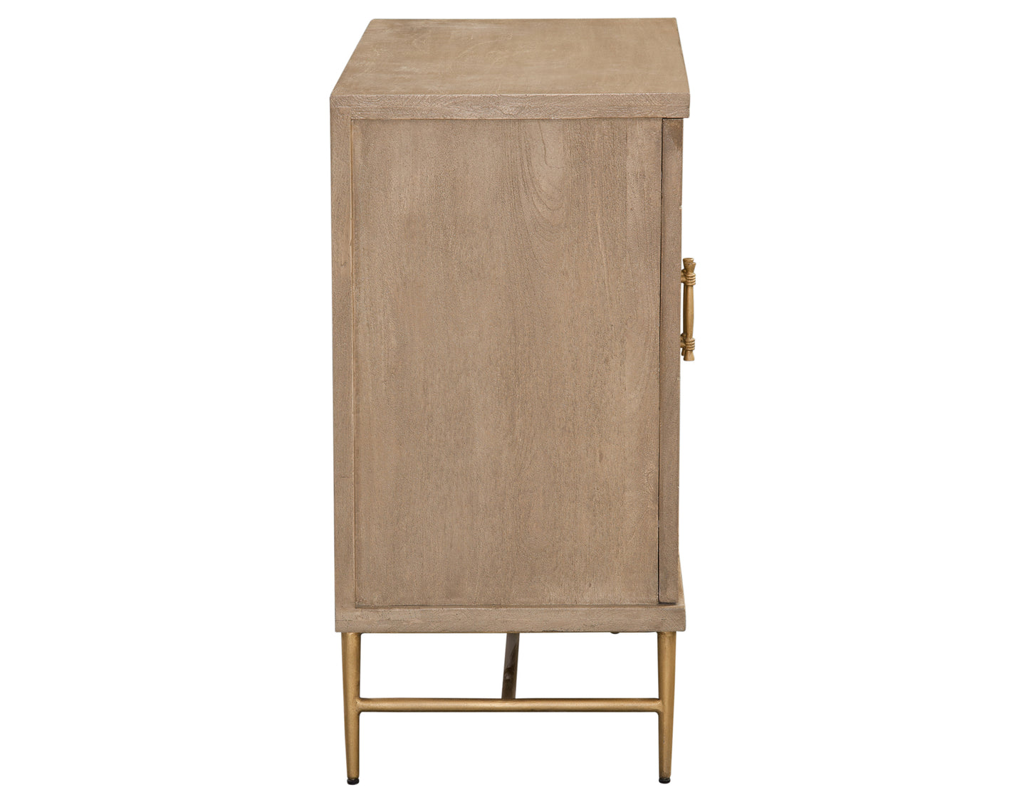 Arun Solid Wood 2-Door Accent Cabinet