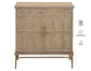 Arun Solid Wood 2-Door Accent Cabinet