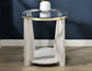 Wanda 24" Round Glass Top End Table