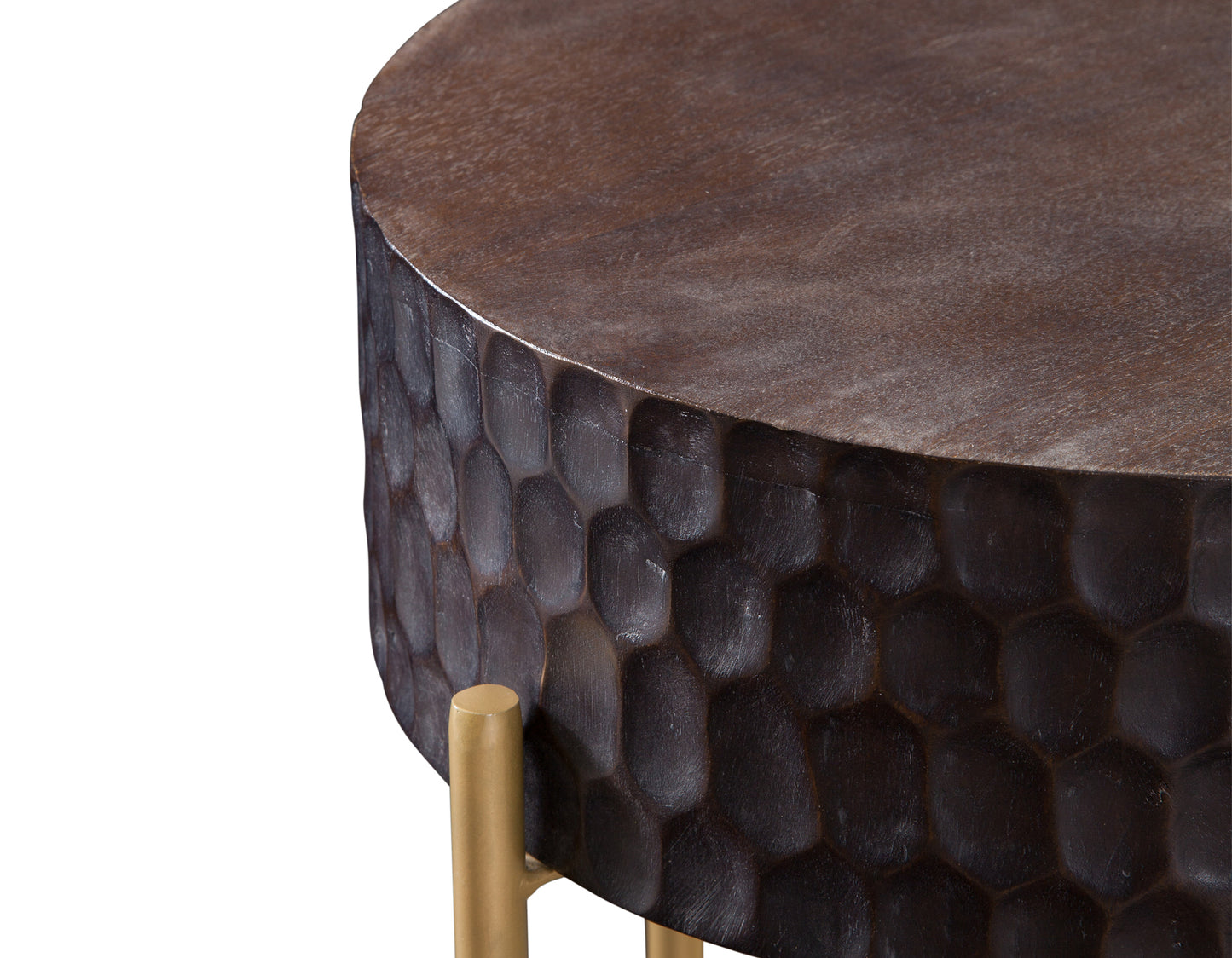 Bobbi 30" Round Solid Wood End Table