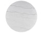 Vida 3-Piece Castered Round White Marble Top Table Set