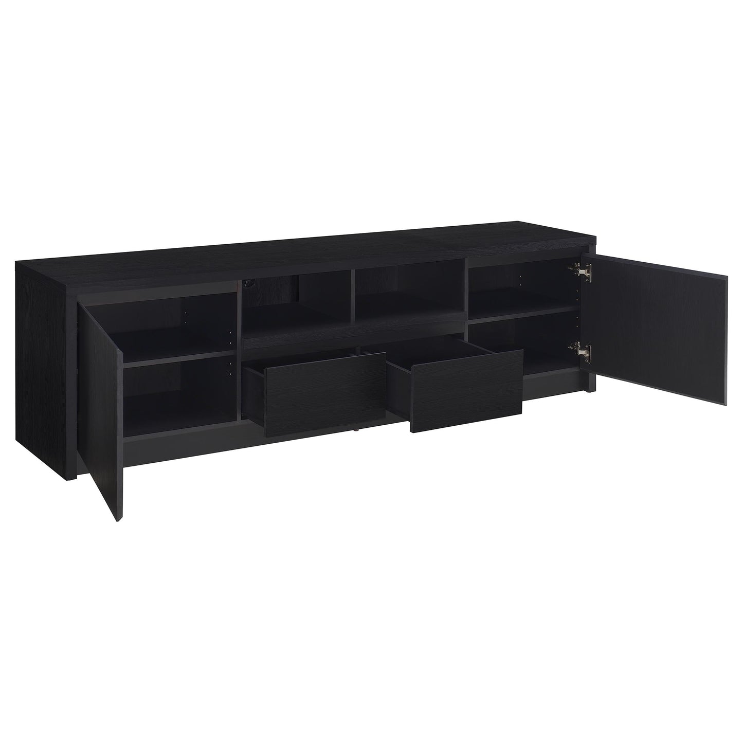 Winfield 3-piece Entertainment Center 78-inch TV Stand Black