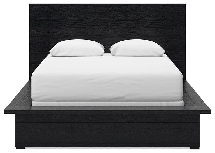 Londer Queen Panel Bed with Mirrored Dresser, Chest and Nightstand