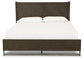 Arkenton California King Panel Bed with Mirrored Dresser and 2 Nightstands