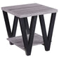 Stevens 3-piece Rectangular Coffee and End Table Set Grey