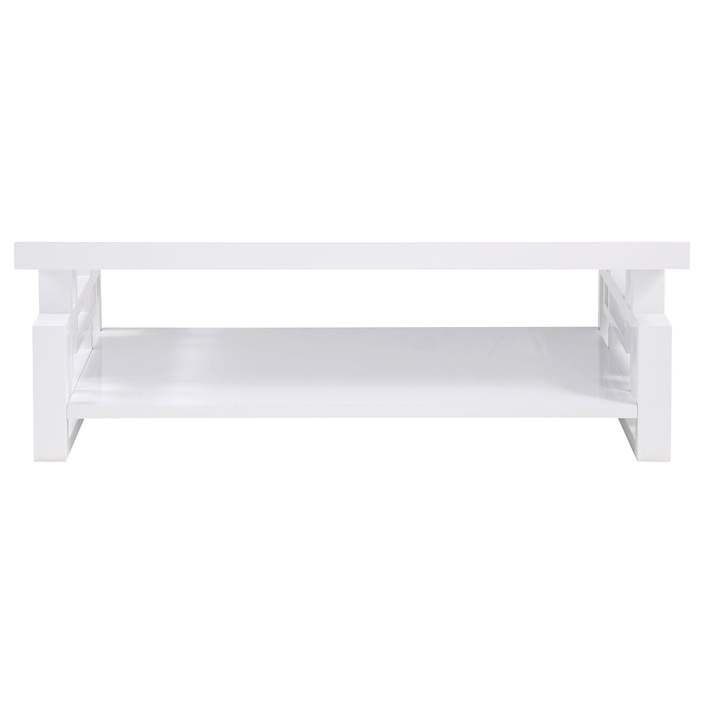 Schmitt 2-piece Coffee and End Table Set White High Gloss