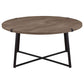 Marcus 3-piece Round Coffee and End Table Set Light Brown