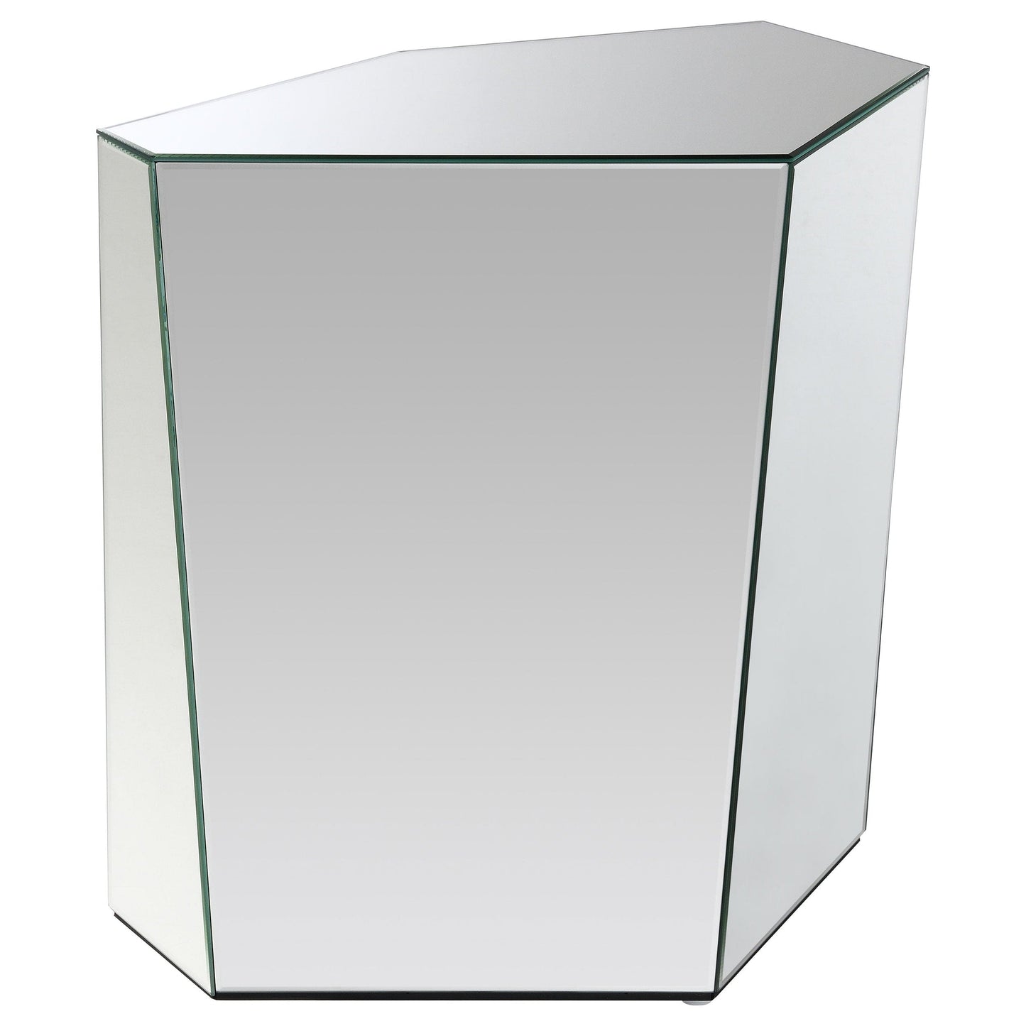 Capella 3-piece Mirrored Coffee and End Table Set Silver