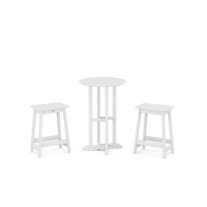 POLYWOOD Modern Studio Counter Stool 3-Piece Bistro Set FREE SHIPPING