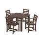 POLYWOOD La Casa Cafe' 5-Piece Parsons Dining Set FREE SHIPPING