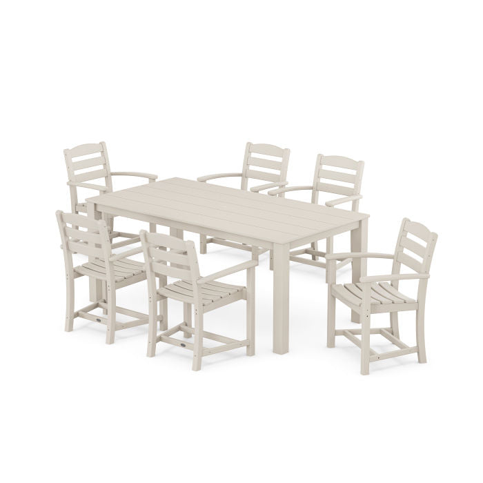 POLYWOOD La Casa Cafe' Arm Chair 7-Piece Parsons Dining Set FREE SHIPPING