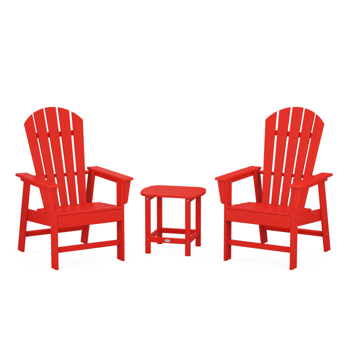 POLYWOOD South Beach Casual Chair 3-Piece Set with 18" South Beach Side Table FREE SHIPPING