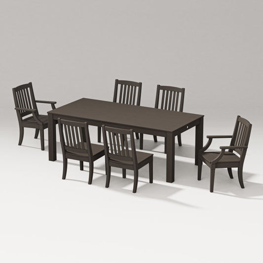 POLYWOOD Estate 7-Piece Parsons Table Dining Set FREE SHIPPING