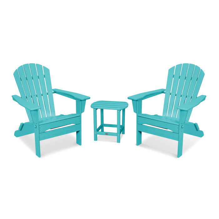 POLYWOOD South Beach 3-Piece Folding Adirondack Set FREE SHIPPING