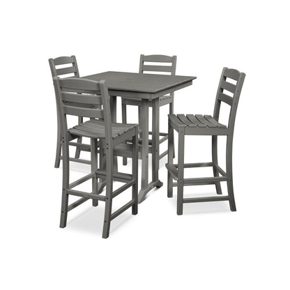 POLYWOOD La Casa Café 5-Piece Farmhouse Trestle Bar Set FREE SHIPPING