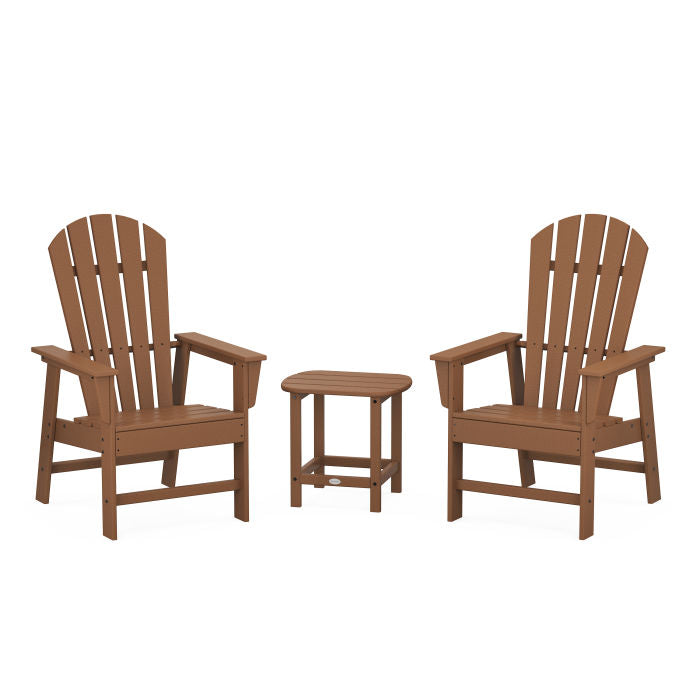 POLYWOOD South Beach Casual Chair 3-Piece Set with 18" South Beach Side Table FREE SHIPPING