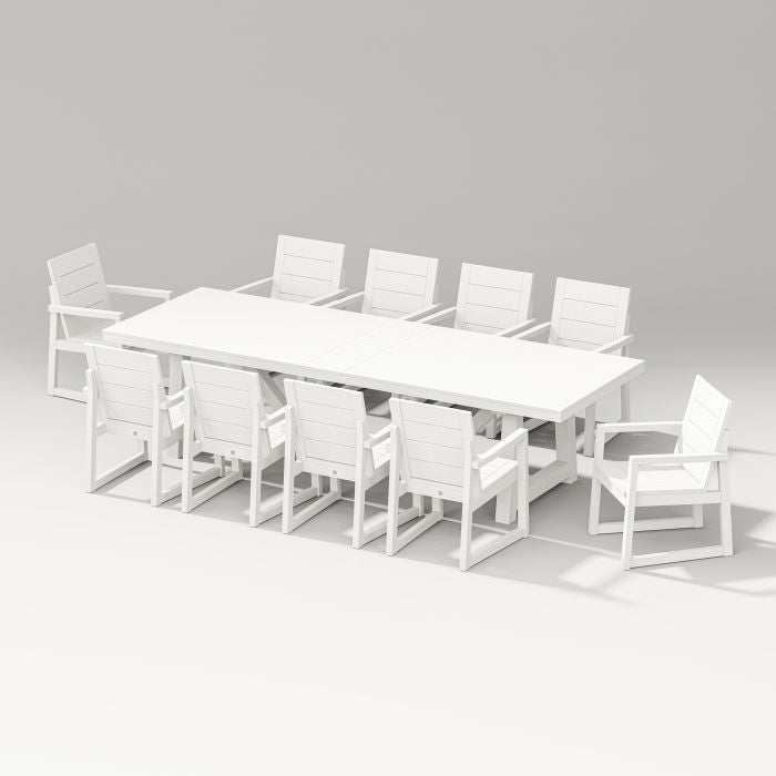 POLYWOOD Elevate 11-Piece A-Frame Table Dining Set FREE SHIPPING