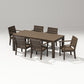 POLYWOOD Latitude 7-Piece Armchair Dining Set - Parsons 84" FREE SHIPPING