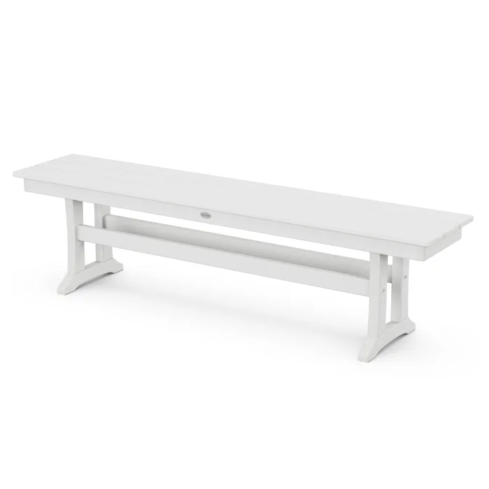 POLYWOOD Farmhouse Trestle 65" Bench FREE SHIPPING