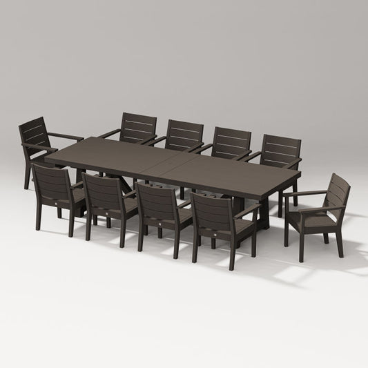 POLYWOOD latitude L11-Piece A-Frame Table Dining Set FREE SHIPPING