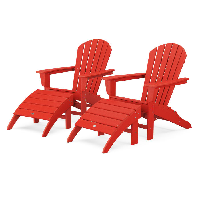 POLYWOOD South Beach 4-Piece Adirondack Set FREE SHIPPING