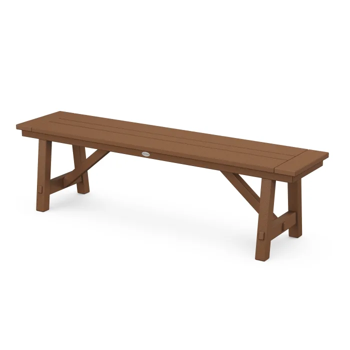 POLYWOOD Rustic Farmhouse 60" Backless Bench FREE SHIPPING